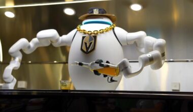 ADAM Robot Bartender Makes Drinks at Vegas Golden Knights Game