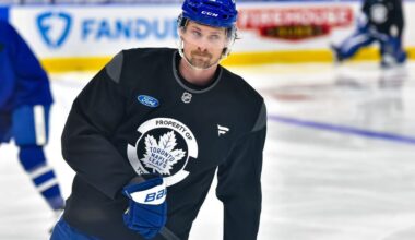 Simon Benoit to rejoin Maple Leafs lineup vs. Panthers, Dakota Mermis out