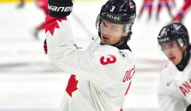 Sharks’ Sam Dickinson won’t be loaned out for 2026 World Juniors