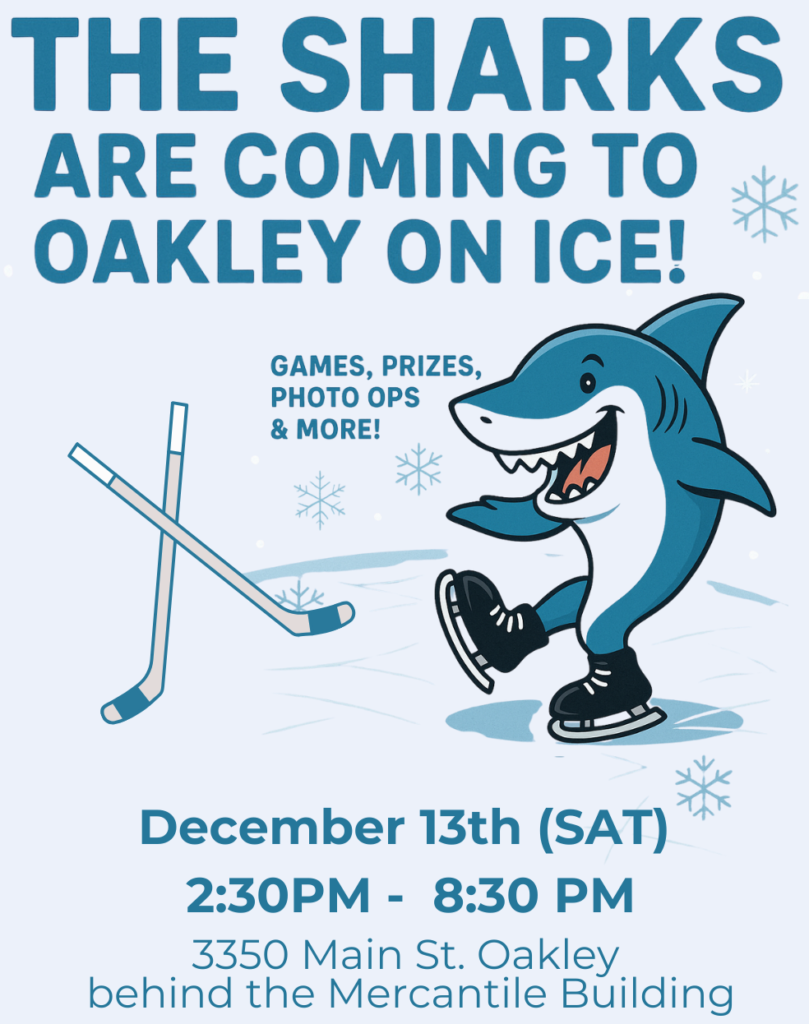See the San Jose Sharks at Oakley on Ice Dec. 13