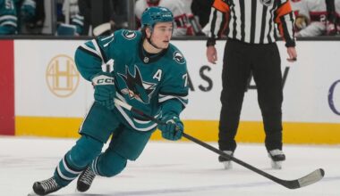 Celebrini hits another milestone as Sharks beat Mammoth