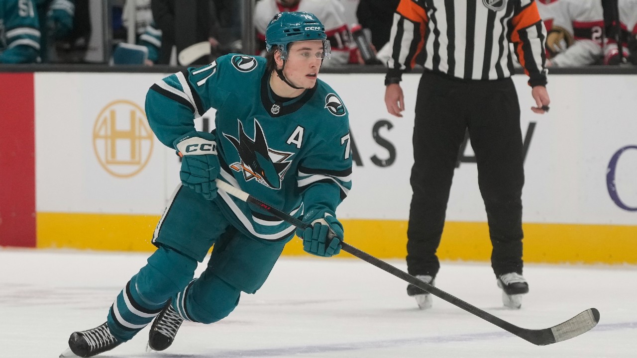 Celebrini hits another milestone as Sharks beat Mammoth