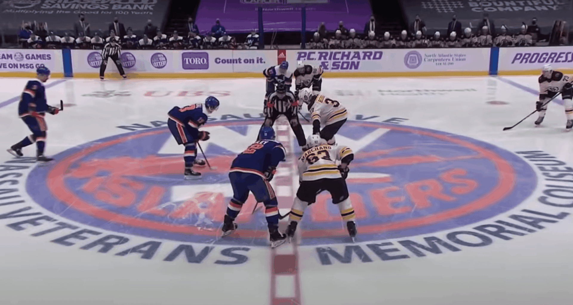 NHL Reschedules Postponed Game Between Islanders and Bruins