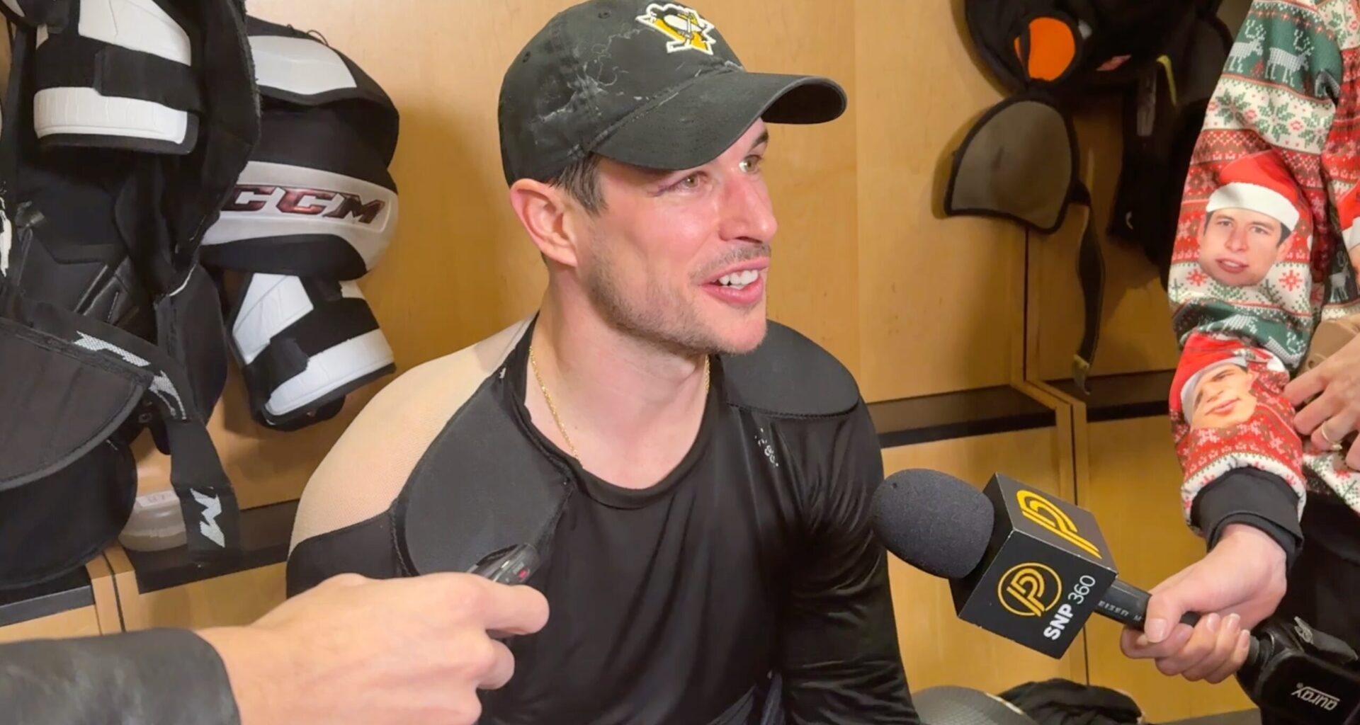 Crosby Enjoys Moment, 'Mixed Emotions' Breaking Mario's Record