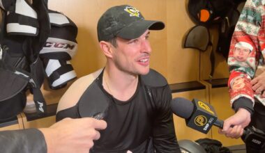 Crosby Enjoys Moment, 'Mixed Emotions' Breaking Mario's Record