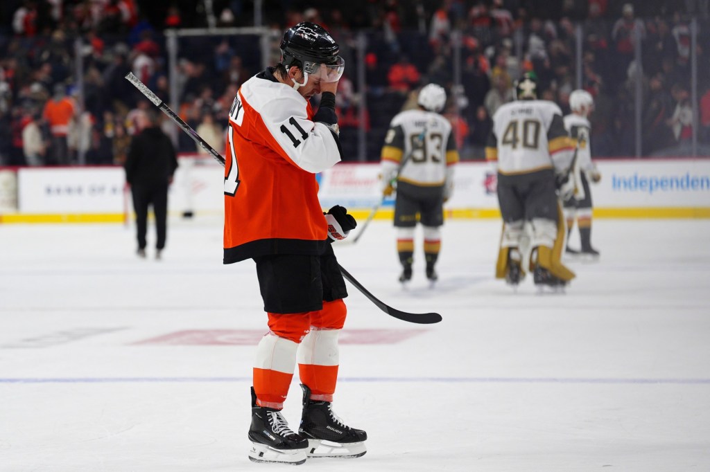 Flyers rally for point but fall to Vegas in overtime