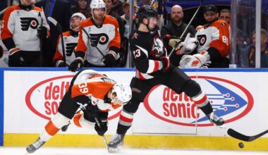 Flyers fall victim to rally by last-place Sabres
