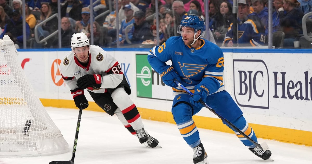 St. Louis Blues forward Nathan Walker out at least eight weeks with upper-body injury