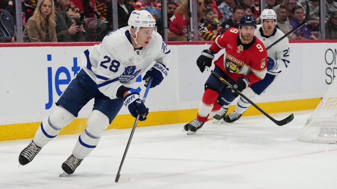 Maple Leafs' Troy Stecher calls his shot in speedy win over Panthers