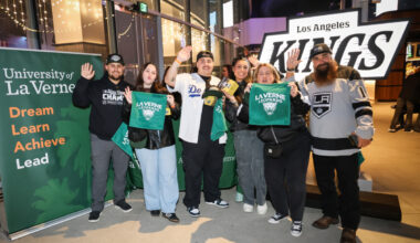 ULV Night at LA Kings Game Celebrates Community Pride, Honors Alumni