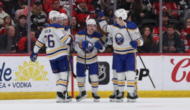 Streaking Sabres win sixth-straight in New Jersey