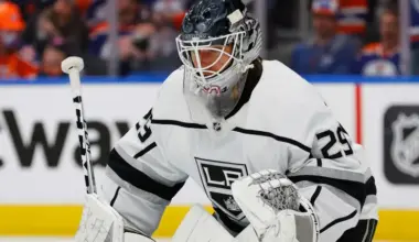 L.A. Kings' goalie Phoenix Copley is from the North Pole image
