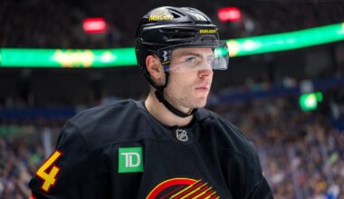 Canucks’ Jake DeBrusk reacts to upcoming healthy scratch