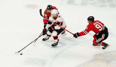 Blackhawks and Senators Battle On a Saturday Afternoon