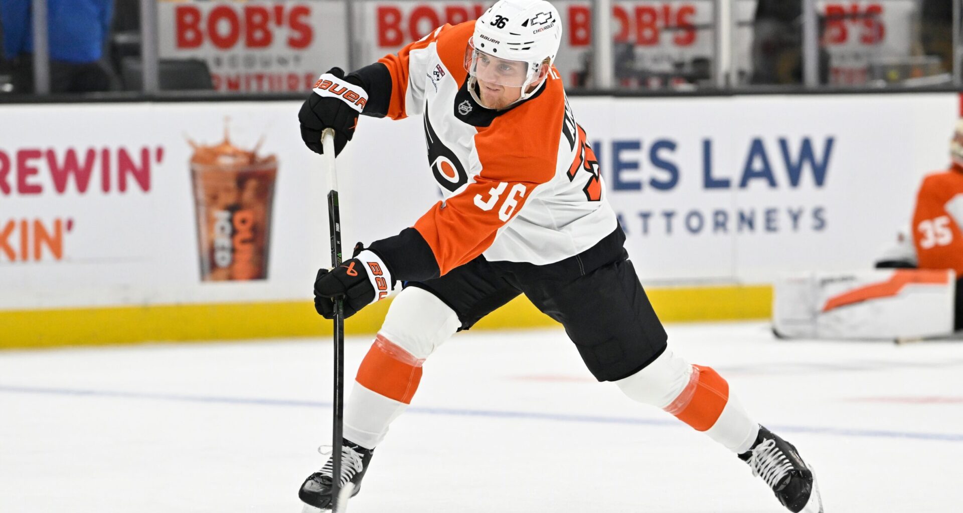 Emil Andrae looking more like a keeper on the Flyers’ ever-rotating blueline