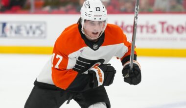 Flyers’ Tyson Foerster out 2-3 months with upper-body injury