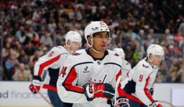 Capitals’ Justin Sourdif to miss ‘little bit of time’ with lower-body injury