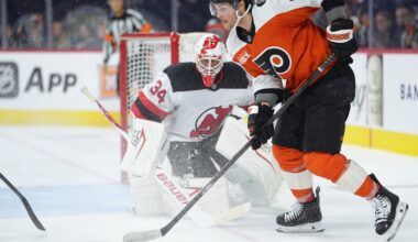 Flyers' Tyson Foerster out 2-3 months after leaving Penguins loss with injury