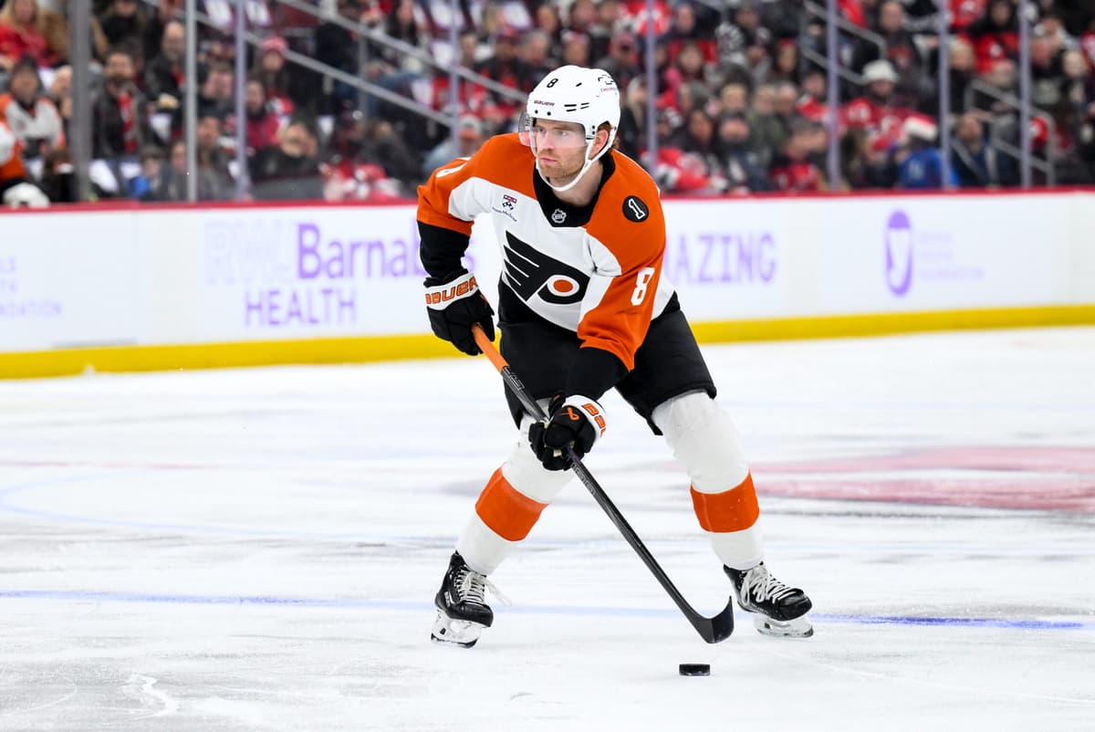 Flyers’ Cam York leaves game against Sabres with injury
