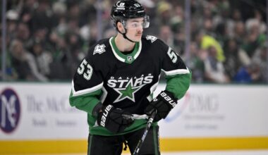 Dallas Stars forward wyatt johnston