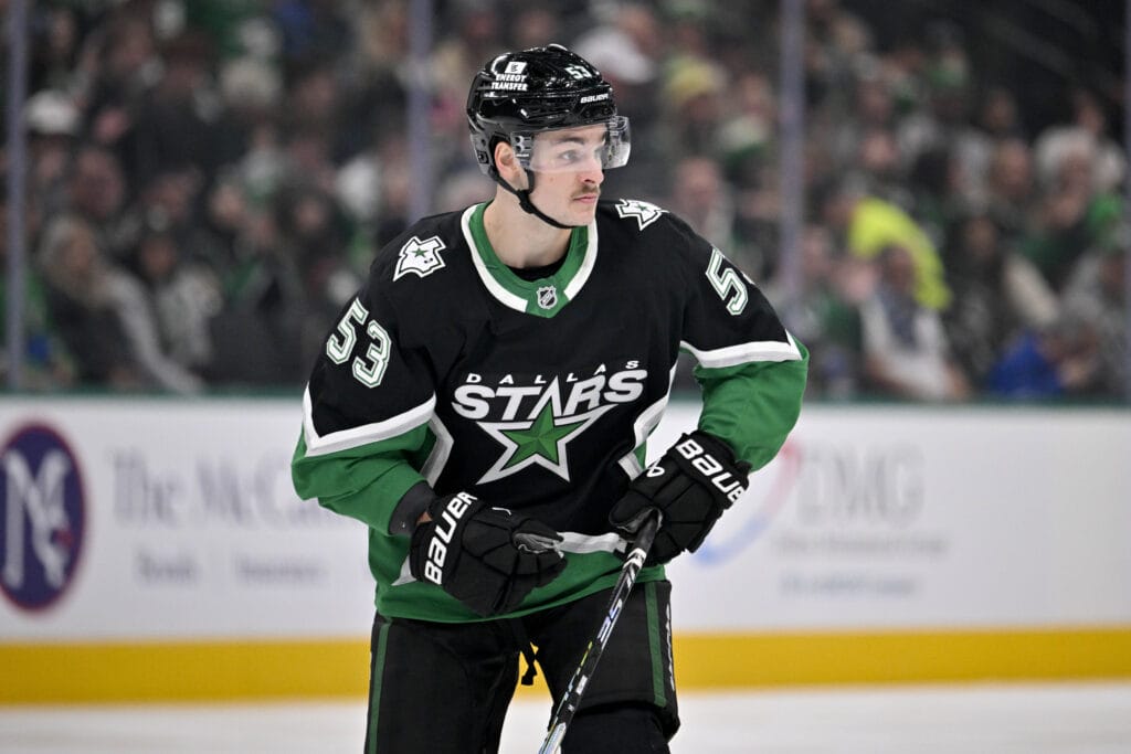 Dallas Stars forward wyatt johnston