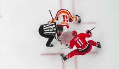 Flames offence dries back up in 1-0 overtime loss to Carolina