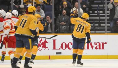 Flames devoured by Predators in road trip finale