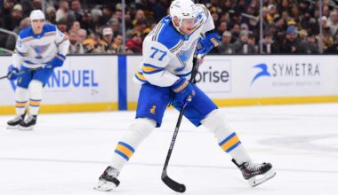 Blues’ Nick Bjugstad out ‘at least five days’ with upper-body injury