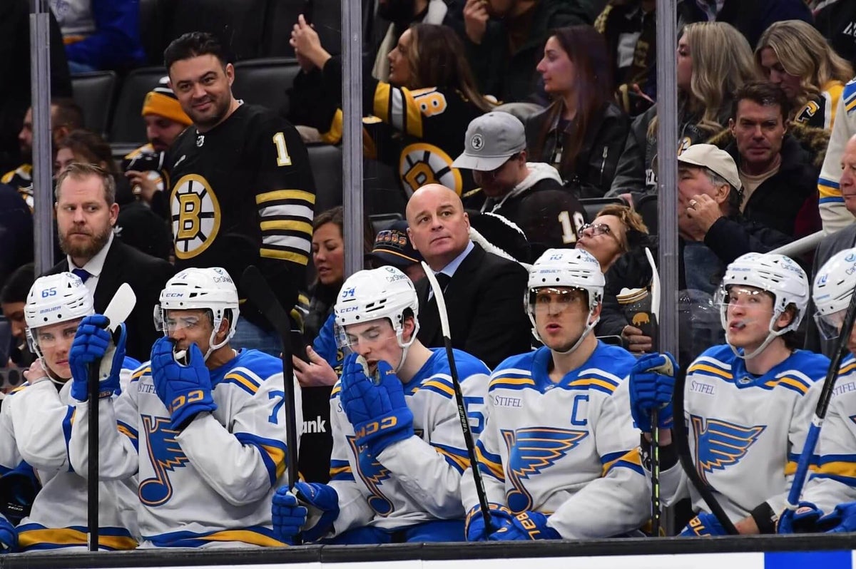 Jim Montgomery’s Blues lost badly to Bruins … but in the game of life, all is well