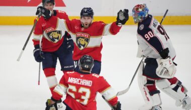 Panthers end slump with 7-6 overtime win over Blue Jackets