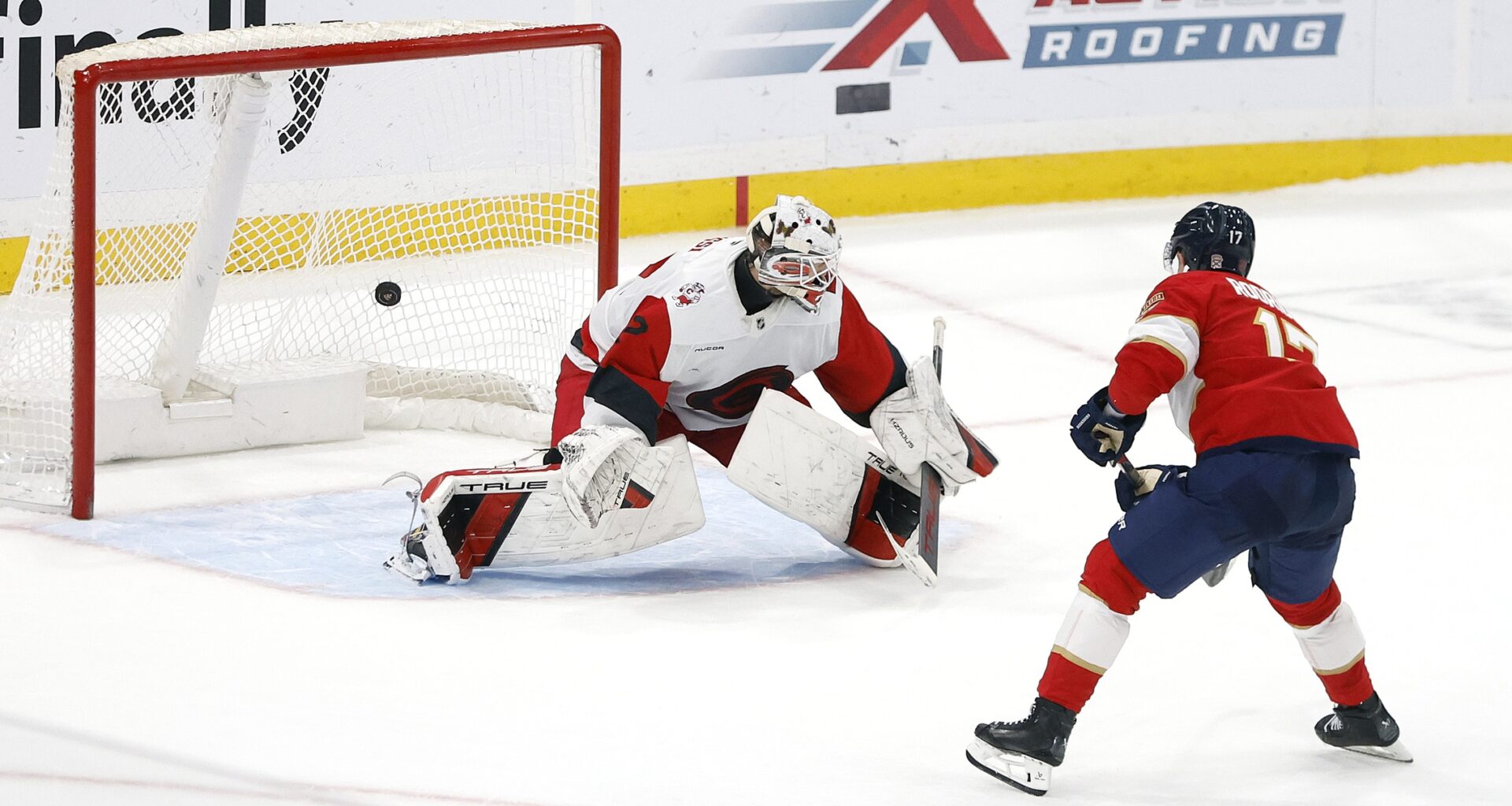 Panthers roar back to nip Hurricanes 4-3 in shootout