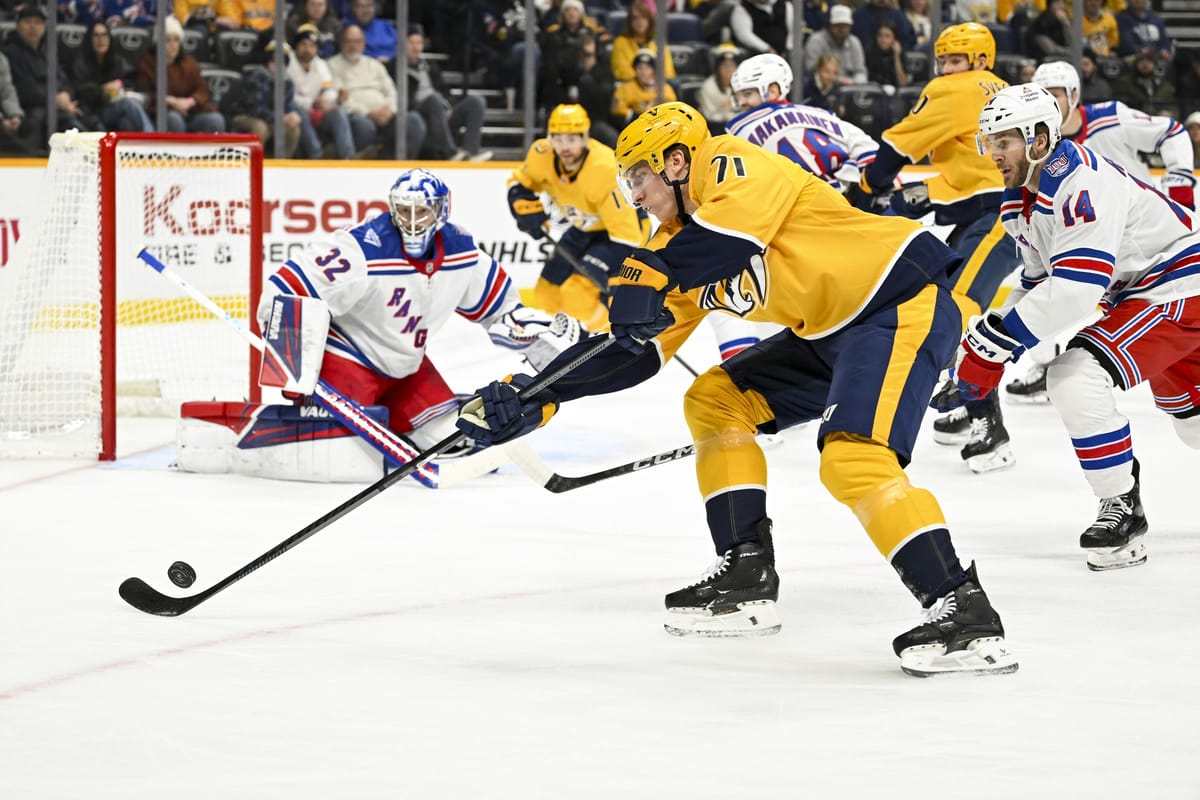 Rangers Fall Flat in Nashville, Drop 2–1 Decision to Predators