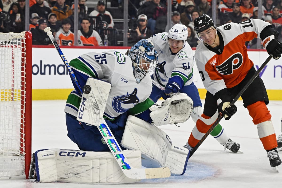 Thatcher Demko stands on his head as Canucks lose to Flyers