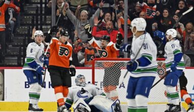 Canucks get back on track with loss to Flyers