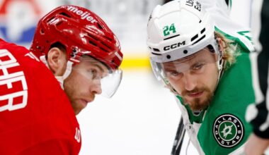 Dallas Stars vs Detroit Red Wings.