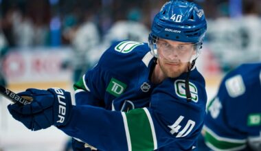 Elias Pettersson returns, leads Canucks in xGF% in loss to Sharks
