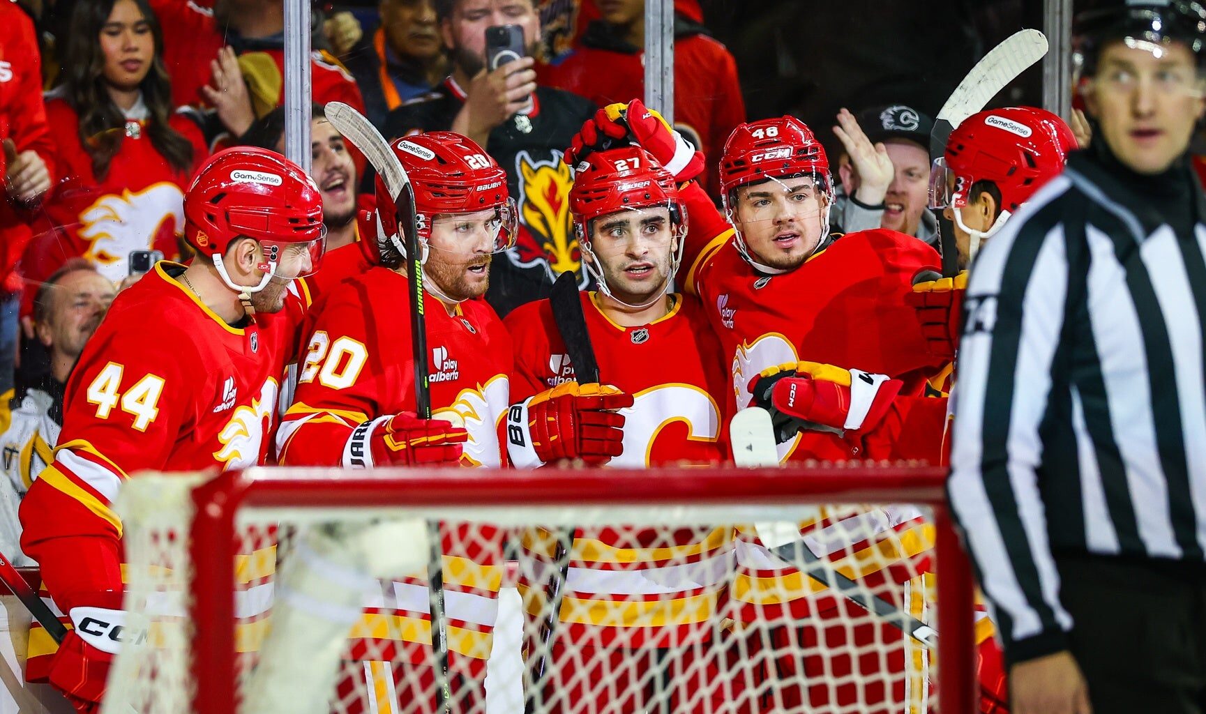 Bruins fall to Flames for sixth straight loss - 98.5 The Sports Hub