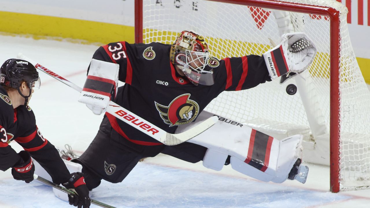 Ullmark's shutout lifts Senators to win over Penguins
