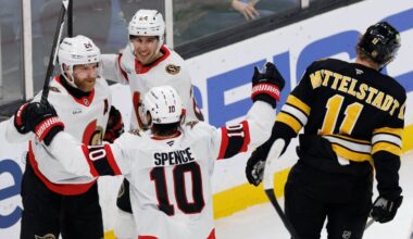 Zetterlund scores two as Senators beat Bruins for fourth straight win