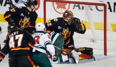 Flames goaltender Dustin Wolf’s backup stint a reset