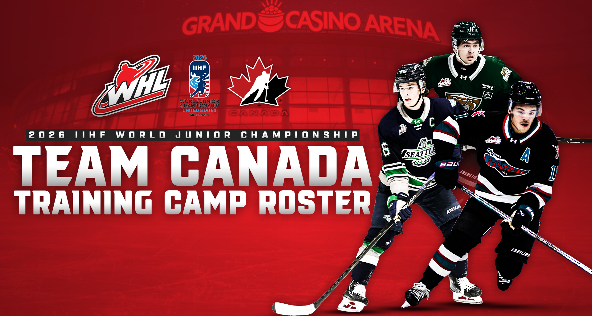 NHL first round picks and top 2026 NHL Draft prospects highlight WHL contributions to Canada's National Junior Team training camp roster