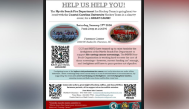 Florence Center now official home of CCU hockey, charity game announced with MBFD