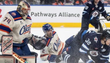 Four goals in first period power Edmonton Oilers to win over Winnipeg Jets