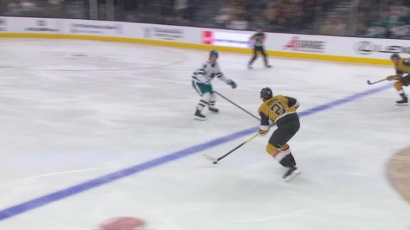 Marner scores 2 as Golden Knights get 5 in 1st period and beat Sharks 7-2