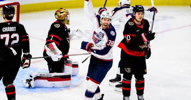 Severson, Greaves carry the travel-delayed Blue Jackets past the Senators, 4-1