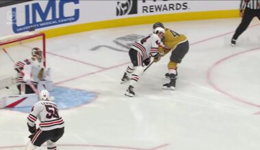 CHI@VGK: Barbashev scores goal against Spencer Knight