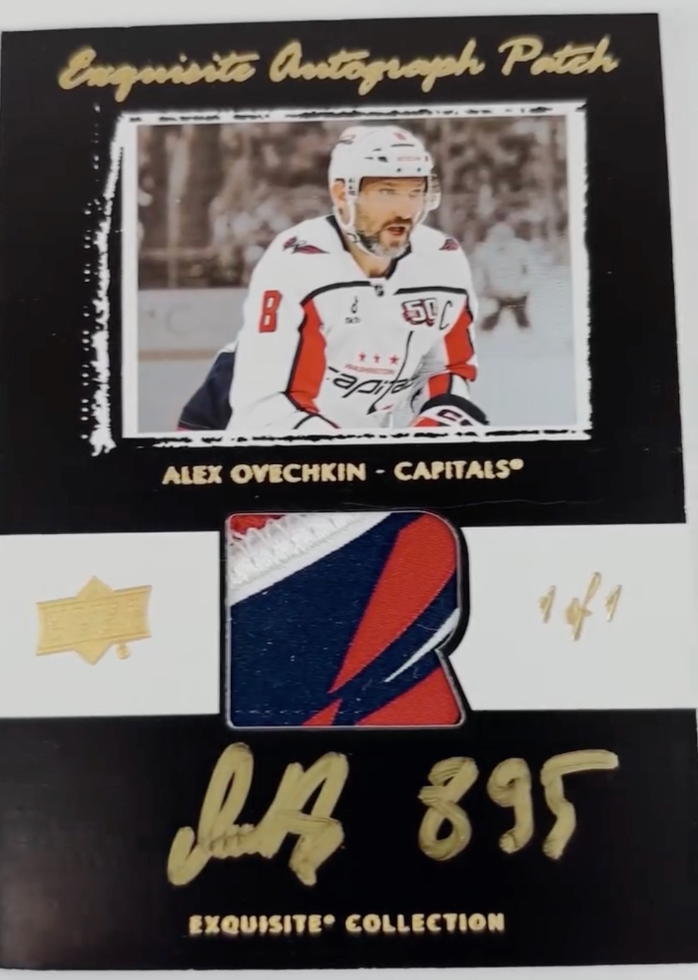 Alex Ovechkin autographed trading card