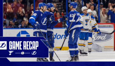 Recap: Lightning 4, Blues 1