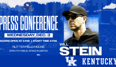 HC Will Stein Introductory News Conference Wednesday, Dec. 3 – UK Athletics