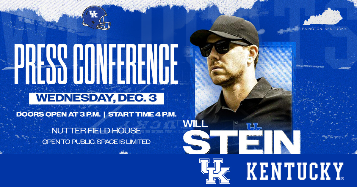 HC Will Stein Introductory News Conference Wednesday, Dec. 3 – UK Athletics